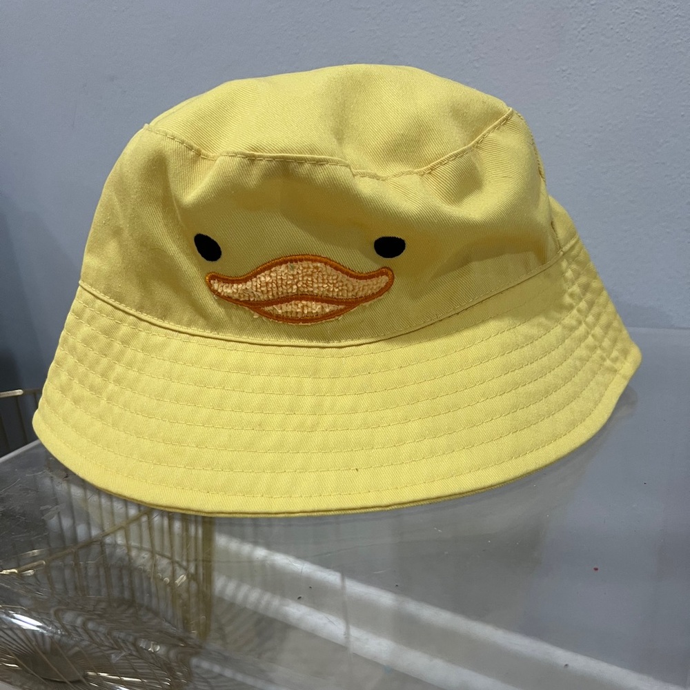 Yellow Duck Face Bucket Hat